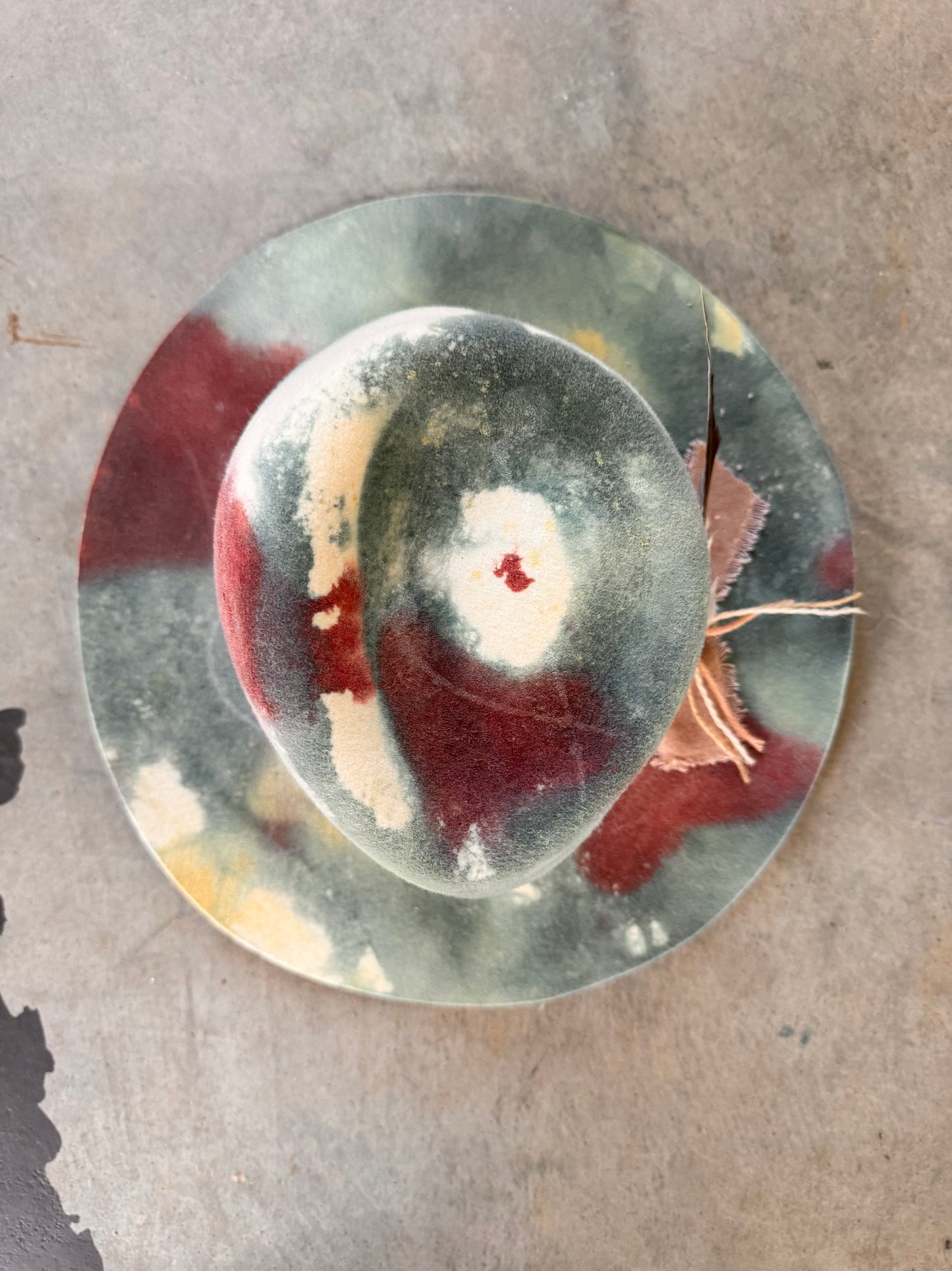 Tab Haines • Hand-formed Hat • Hand-painted