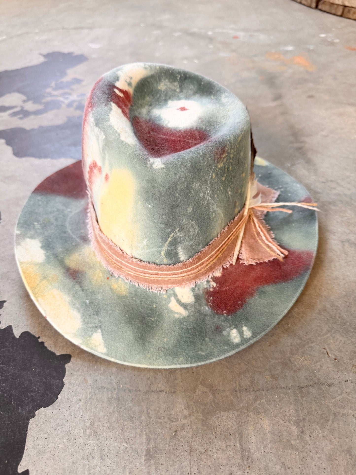 Tab Haines • Hand-formed Hat • Hand-painted