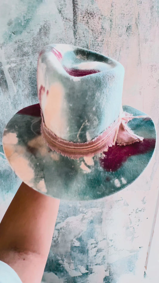 Tab Haines • Hand-formed Hat • Hand-painted